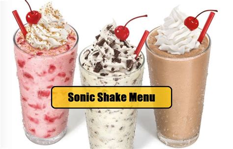 sonic shakes menu 2023